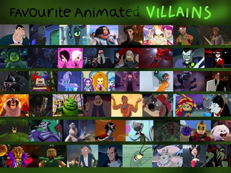 Favourite Non Disney Animated Villains Old By Justsomepainter11 On