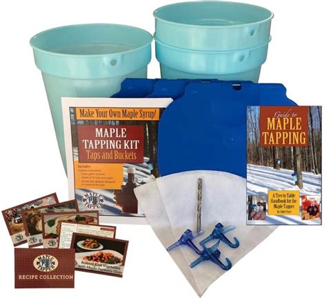 Deluxe Maple Tree Tapping Kit Tap 3 Trees Includes 3 Sap Buckets