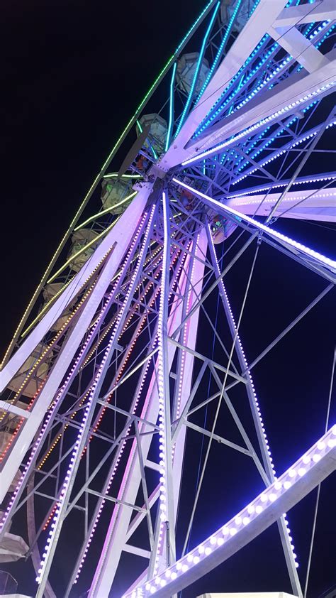 Free Images Night Line Ferris Wheel Amusement Park Blue Symmetry