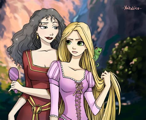 Rapunzel And Mother Gothel By Natalico On Deviantart