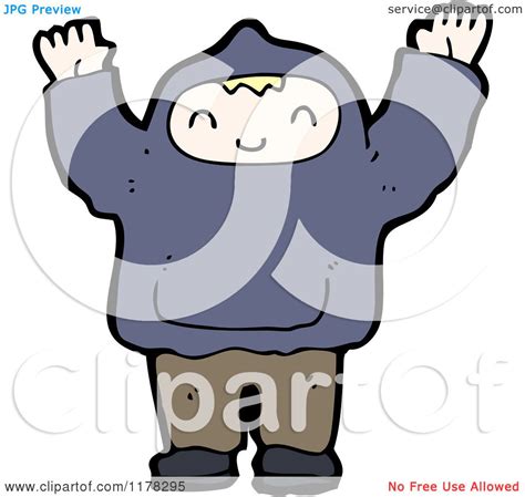 Cartoon Of A Boy Wearing A Hoodie Royalty Free Vector Illustration By