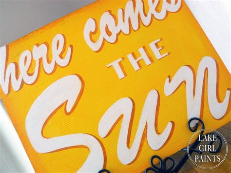 Here Comes The Sun Handpainted Sign Tutorial Hand Painted Signs
