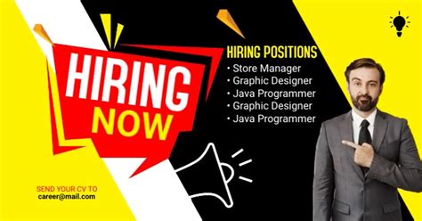 We Are Hiring Facebook Event Cover Template Postermywall