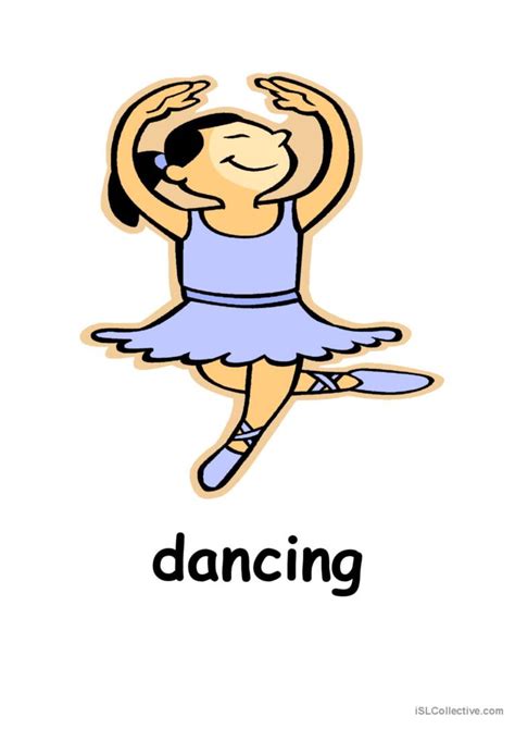 Dancing Vocabulary Flashcards An English Esl Worksheets Pdf And Doc