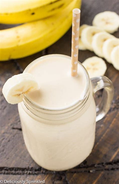 Banana Smoothie Recipe With Yogurt And Almond Milk Banana Smoothie