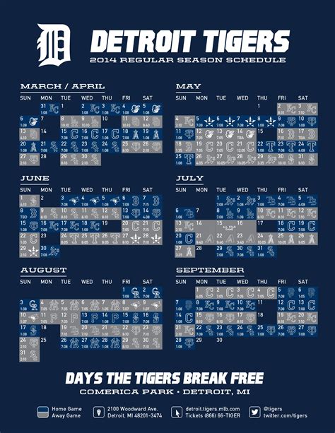 Detroit Tigers Schedule 2023 Printable Printable Blank World