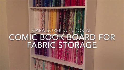 Comic Book Board Fabric Storage Youtube