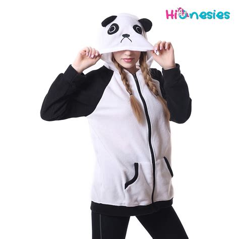 Panda Hoodie Unisex Women And Men Animal Kigurumi Coat Jacket