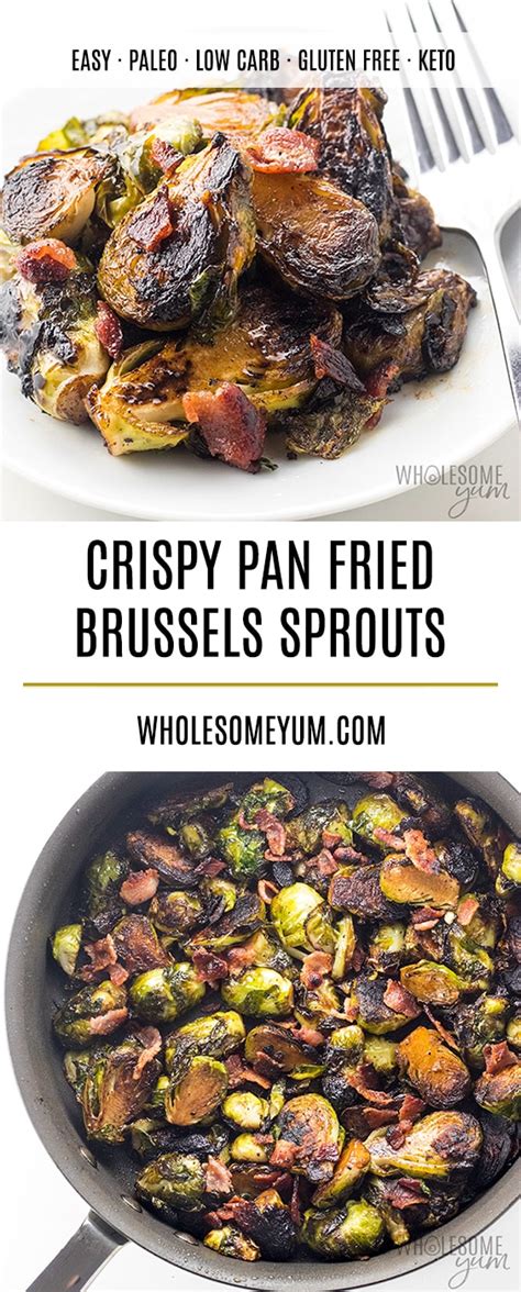 Uchi's brussels sprouts are like crispy green crack. Crispy Pan Fried Brussels Sprouts Recipe (VIDEO!) | Wholesome Yum in 2020 | Fried brussel ...