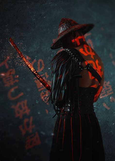 cyber samurai on behance samurai artwork samurai wallpaper ninja art