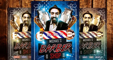 Invitations And Announcements Templates Instant Download Photoshop And Element Template Barber