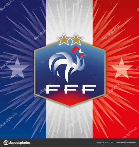 Die französische nationalmannschaft muss in den anstehenden länderspielen in der nations league auf einen ihrer anführer verzichten. Frankreich Fußball Föderation Wappen Mit Zwei Sternen ...