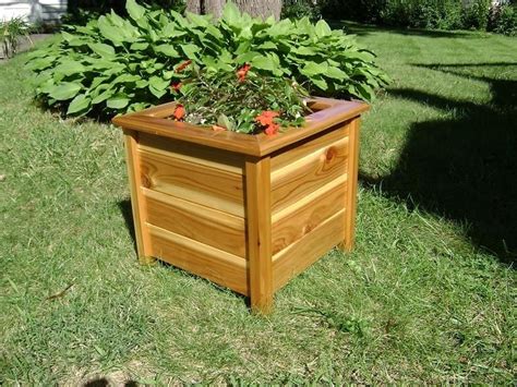 Hand Made Planter Box Cedar Outdoor By Jm Wood