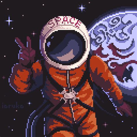 Octobit Day 4 Spacesuit By Ioruko On Newgrounds Cool Pixel Art Pixel Art Design Pixel Art