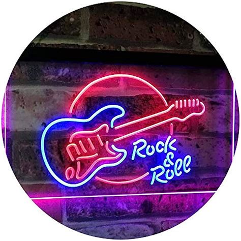 Guitar Led Neon Sign Music Wall Decor For Home Rock Guitar Rock N Roll