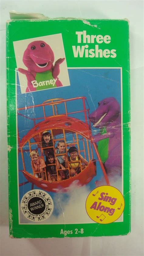 Barney Three Wishes Vhs 1989