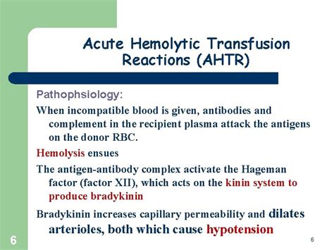 Acute Transfusion Reactions Clinical Symptoms And Laboratory Investigation