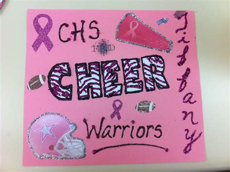 Cheer Pink Out Locker Sign Locker Signs Sports Signs Pink Out
