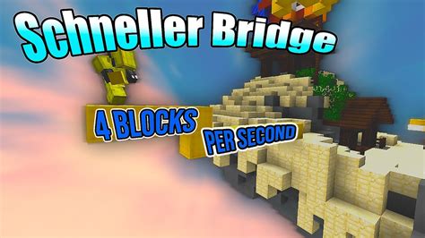 How to Schneller Bridge (Easiest Bridging Method in Minecraft History ...