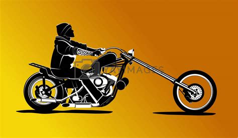 Chopper Motorcycle Vector By Krabata Vectors And Illustrations Free