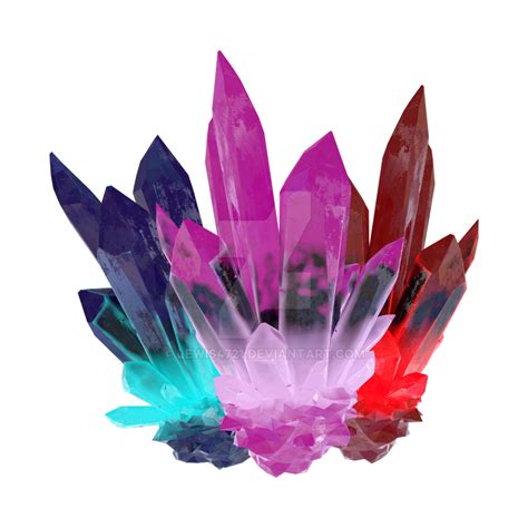 Colorful Crystal Clusters Png Overlay By Lewis4721 On Deviantart