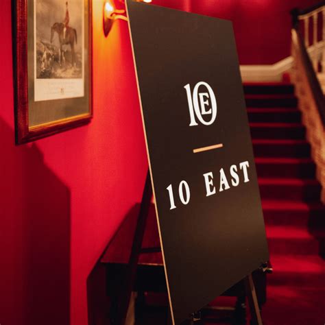 10 East Event Signage Vseen