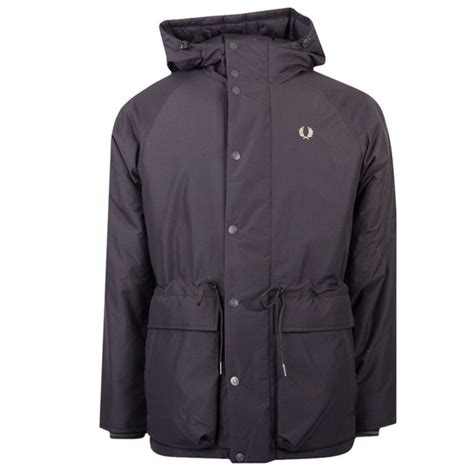fred perry padded zip through jacket oxygen clothing