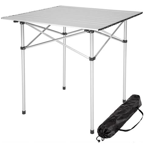Bank securely at a time and place that suits you. Camping Klapptisch aus Aluminium inkl. Tasche 70x70x70cm ...