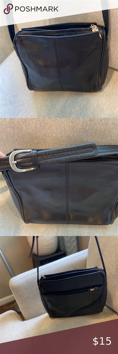 100 Italian Leather Black Shoulder Bag Black Shoulder Bag Shoulder
