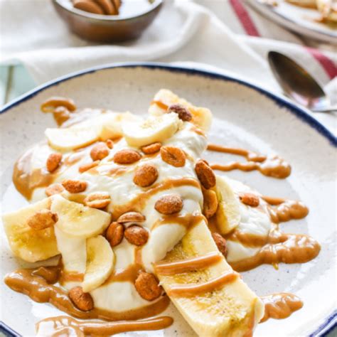 Honey Peanut Butter Breakfast Banana Splits National Honey Board