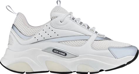 Dior White And Silver ‘b22 Sneakers Incorporated Style