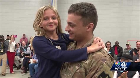Soldier Returns From South Korea And Surprises Little Sister At School