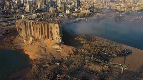 Aerial Video Shows Devastating Impact Of Beirut Explosion Cgtn
