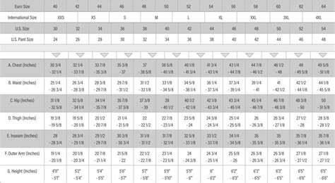 Mens Apparel Size Chart Inches Sway Mx