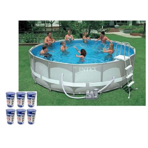 Intex 16 X 48 Ultra Frame Swimming Pool Set And Saltwater System