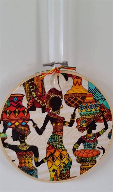 Wall Hanging Of African Women 3 Piece Round Afrocentric Home Decor