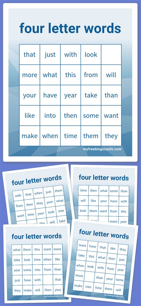 Same Different Four Letter Words Worksheet Have Fun Teaching Free