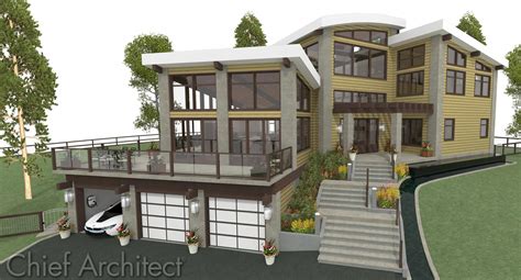 Woodland House Plans Sloping Lot Modern House