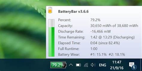 Instructions For Displaying Battery Percentage On Taskbar Bar Windows 10