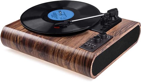 Record Player Vintage Turntable Bluetooth Vinyl Player Lp Record