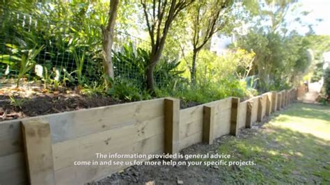 Or when you want to create an attractive boarder around something. How to Build a Retaining Wall | Mitre 10 Easy As - YouTube