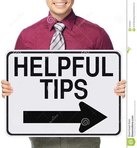 Helpful Tips Stock Image Image Of Instructions Message 37900567