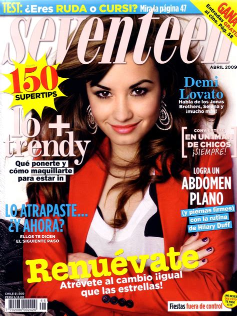 Factorblog Demi Lovato In Seventeen Magazine April 2009 Hq 8x Demi