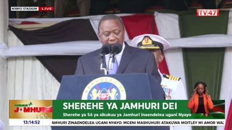 President uhuru kenyatta is mourning the death of former teachers service commission (tsc) chairman ibrahim mohamed hussein. President Uhuru Kenyatta full speech during 56th Jamhuri ...