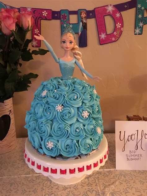 Elsa Frozen Birthday Cake For Sawyers 3rd Birthday Frozen Birthday