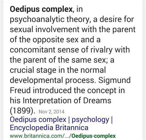 Sigmund Freud S Oedipus Complex Freud Psychology Oedipus Complex Freud Theory