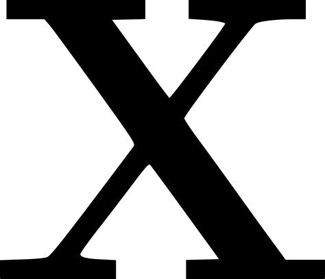 Clipart Cyrillic Letter X