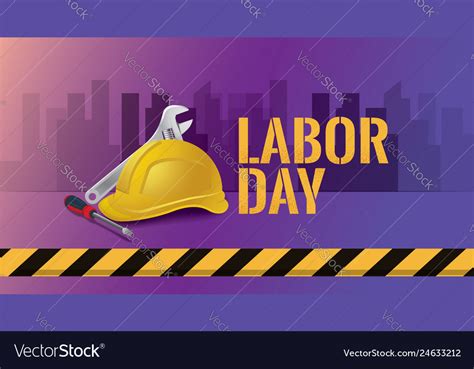 Happy Labor Day Banner Royalty Free Vector Image