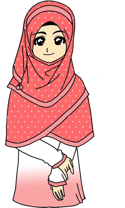 Gambar Kartun Wanita Muslim Tania Blogz