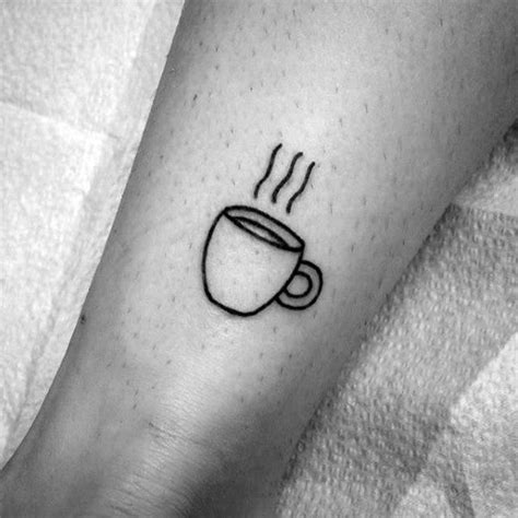 Fantastic Coffee Cup Tattoo On Leg For Girl Cup Tattoo Coffee Cup